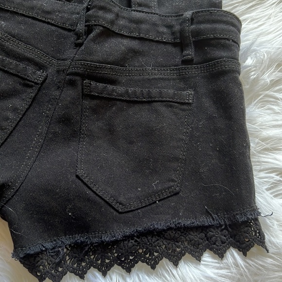 Forever21 Denim Lace Trim Overalls - Picture 12 of 12